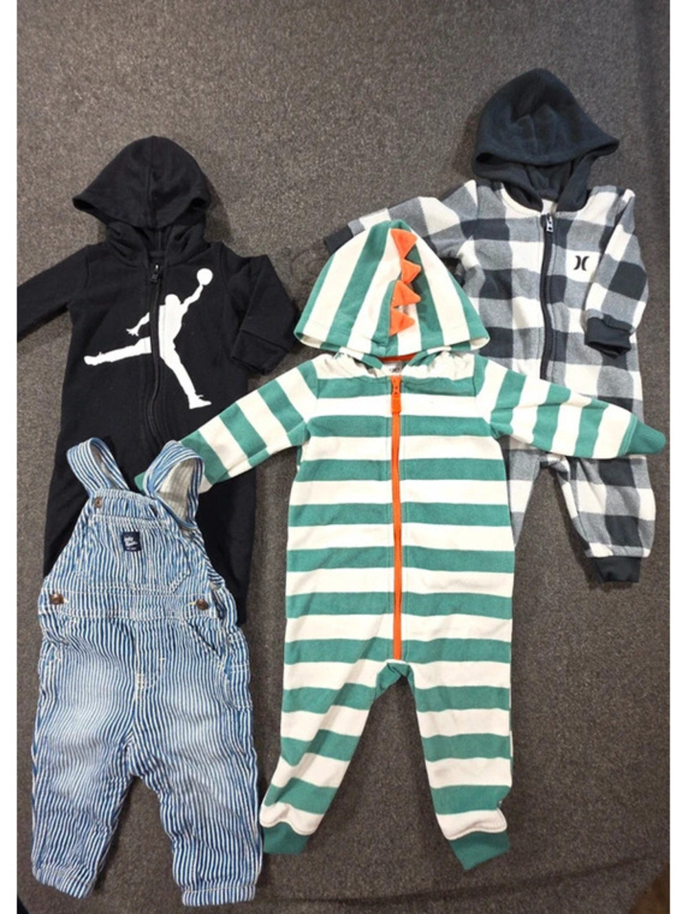 Baby Boy 4pc Brand Lot | Jordan, Hurley, OshKosh, Carter's | Sizes 6M-12M